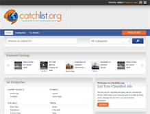 Tablet Screenshot of catchlist.org